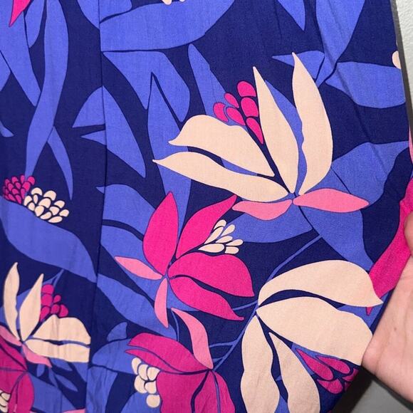 Anthropologie Abel The Label Santa Cruz High Low Midi Dress Size XS Pink/Purple - Picture 6 of 8